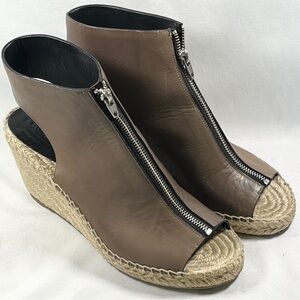CELINE WEDGE SATTLE BOOTIE SANDAL ESPADRILLE SIZE 41